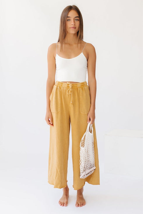 Sun Soaked Lounge Pant// Mustard